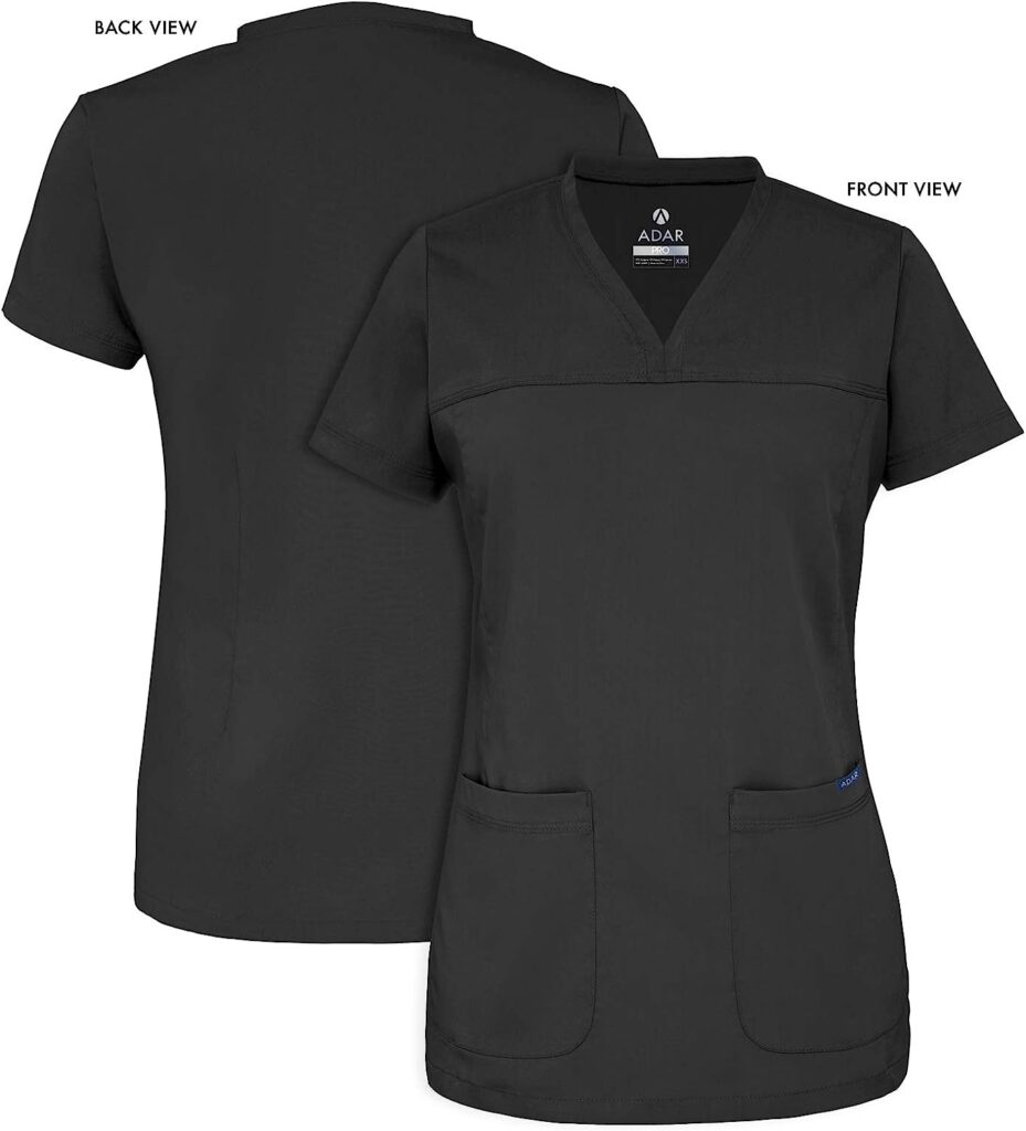 Adar Pro Scrubs for Women - Sweetheart V-Neck Scrub Top