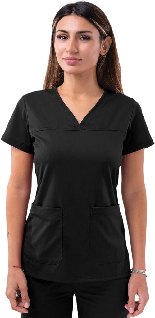 Adar Pro Scrubs for Women - Sweetheart V-Neck Scrub Top