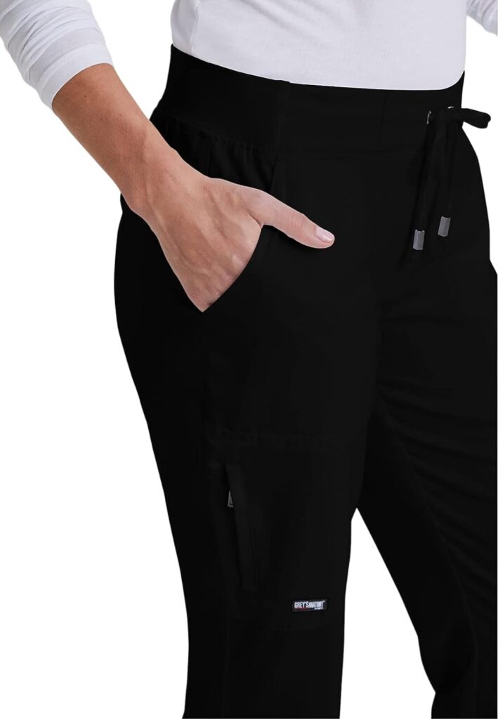 BARCO Greys Anatomy Scrubs - Mia Scrub Pant for Women, Elastic Back Waist, Mid-Rise Shaped Leg Womens Scrub Pant