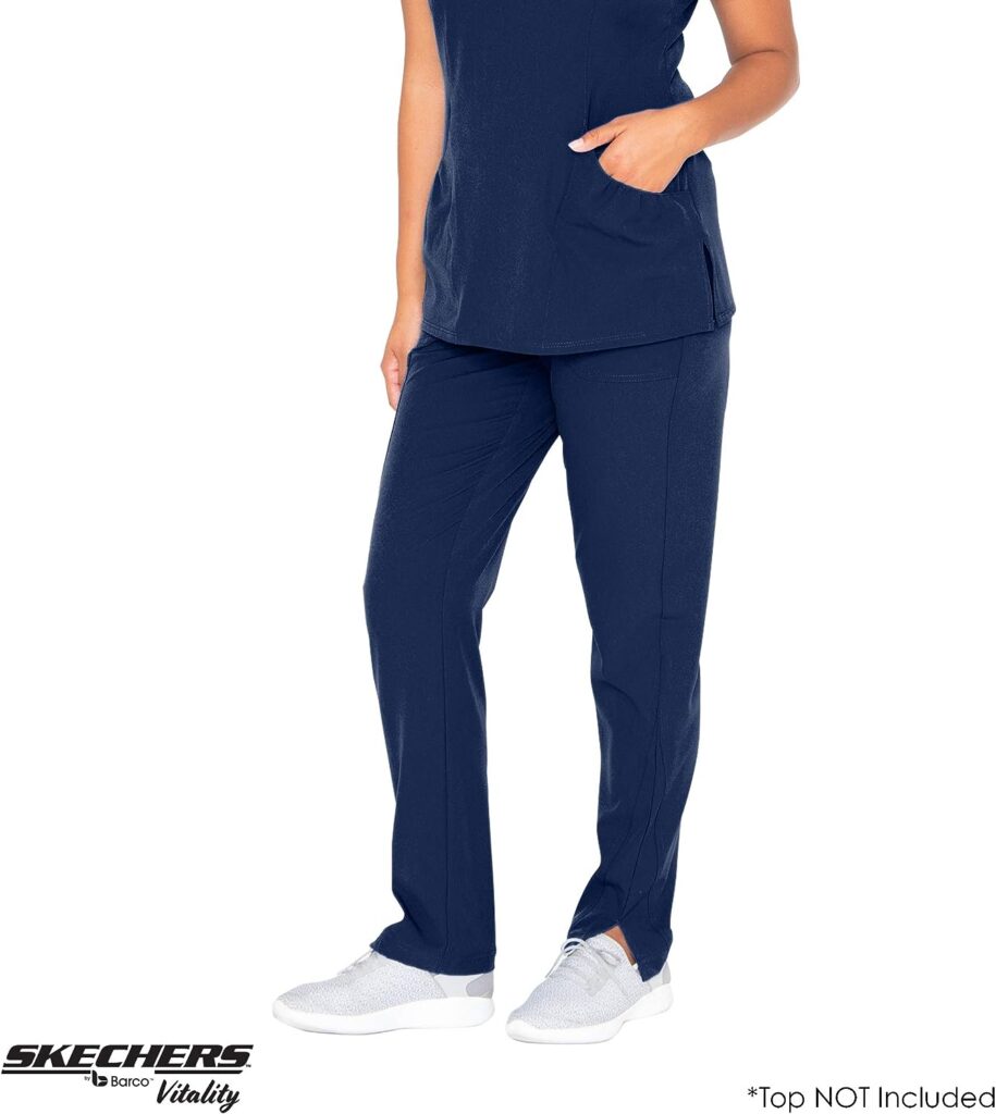 BARCO Skechers Vitality Charge Scrub Pant for Women - Mid-Rise Medical Pant, 4-Way Stretch Womens Scrub Pant