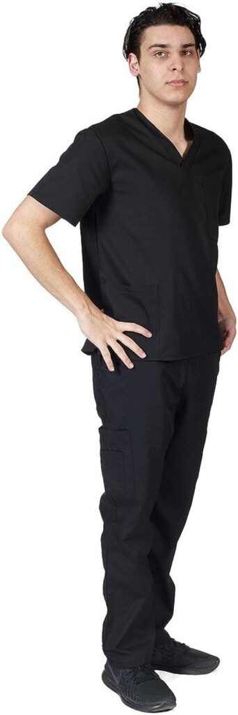 MM SCRUBS Men Scrub Set Medical Scrub Top and Pants