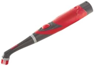 Rubbermaid Reveal Cordless Battery Power Scrubber, Gray/Red, Multi-Purpose Scrub Brush Cleaner for Grout/Tile/Bathroom/Shower/Bathtub, Water Resistant, Lightweight, Ergonomic Grip (1839685)