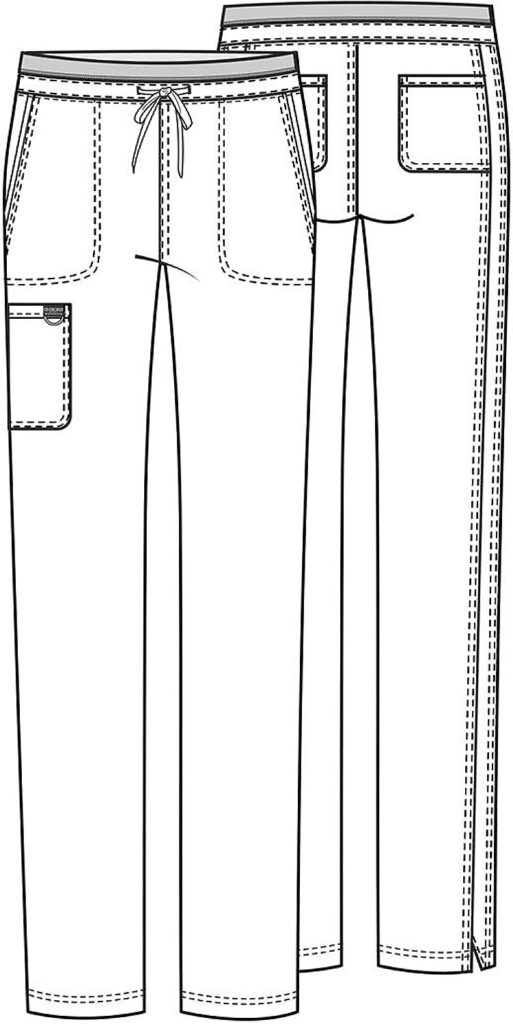 Scrubs for Women Workwear Revolution, Drawstring Cargo Pants Soft Stretch WW105