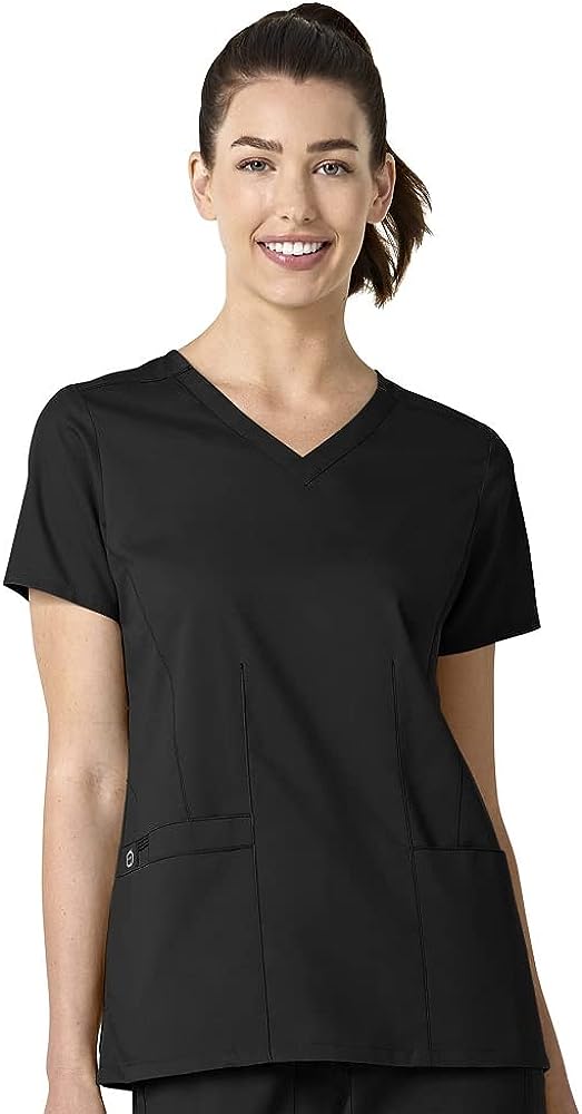 WonderWink Womens Shaped V-Neck Top