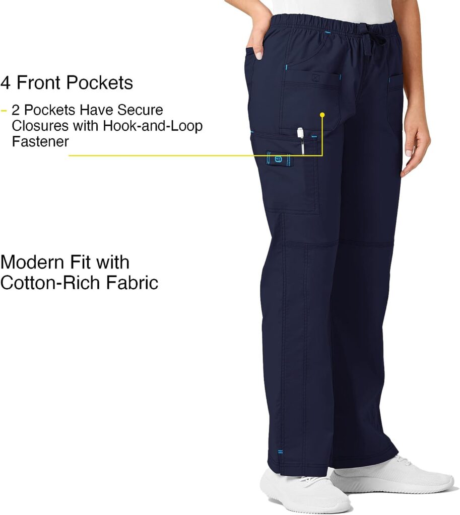 WonderWink Womens Wonderflex Faith Scrub Pant