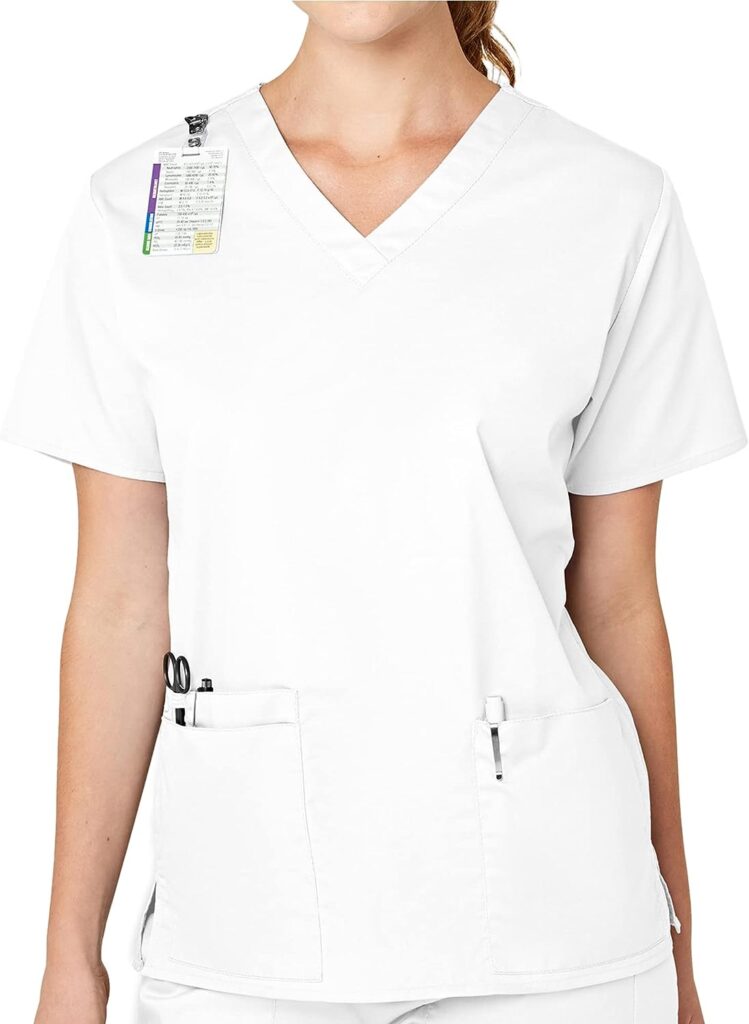 WonderWink Womens Wonderwork V-Neck Scrub Top